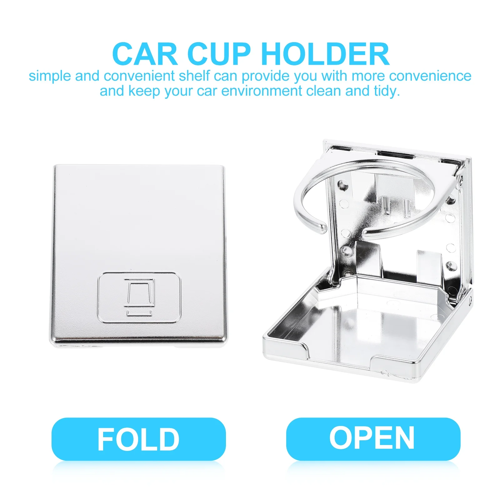 

1Set Car Cup Holder Foldable Drink Holder Convenient Vehicle Accessory Scientific Design Suitable for Most Bottles and Cups