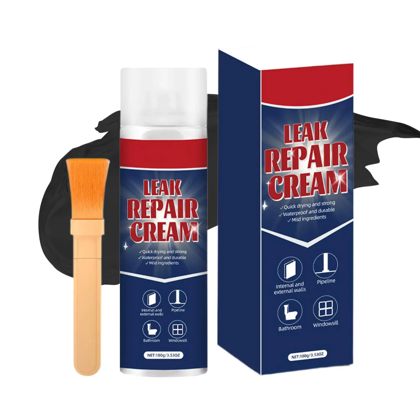 100g Gutter Sealant Waterproof Leak-Proof Repair Glue Grout Repair Sealant Adhesive Glue For Wall Window Bathroom Shower