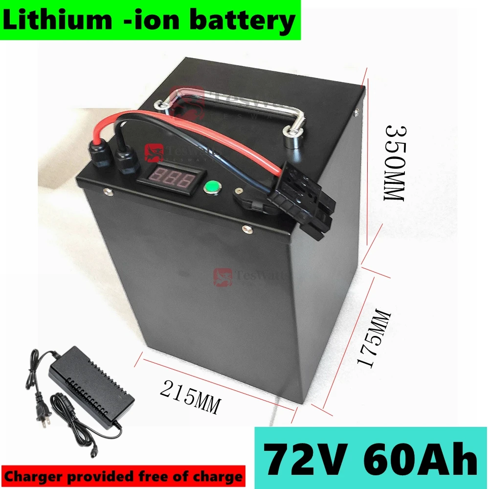 LRKK72V 20AH 30AH 50AH 60AH 70AH Lithium -ion battery with BMS for motorcycle electric car pedal energy golf cart