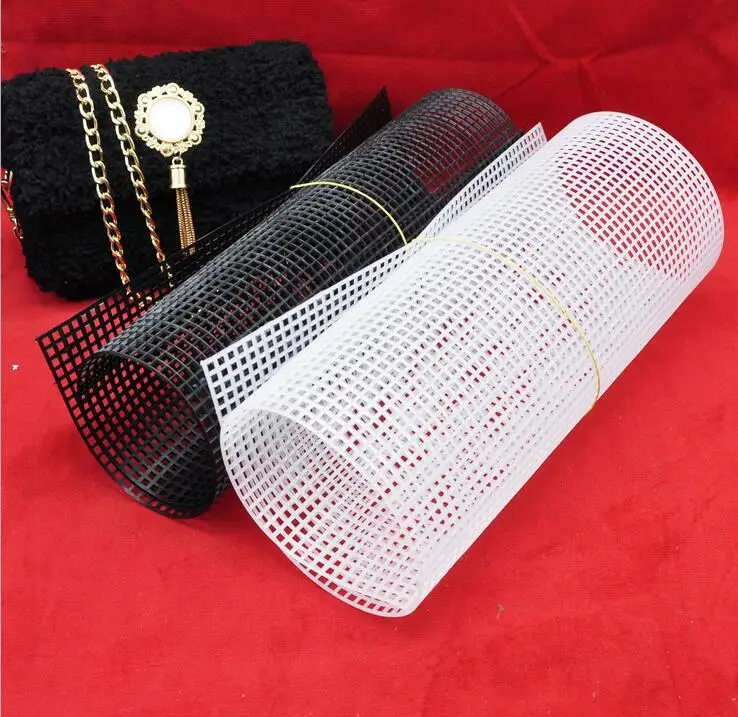 Plastic Mesh Cloth Bag Rug Thread Hook Craft Supplies Diy Handcraft Latch Hook Accessory Hook Crafts Durable Grid About 60*42