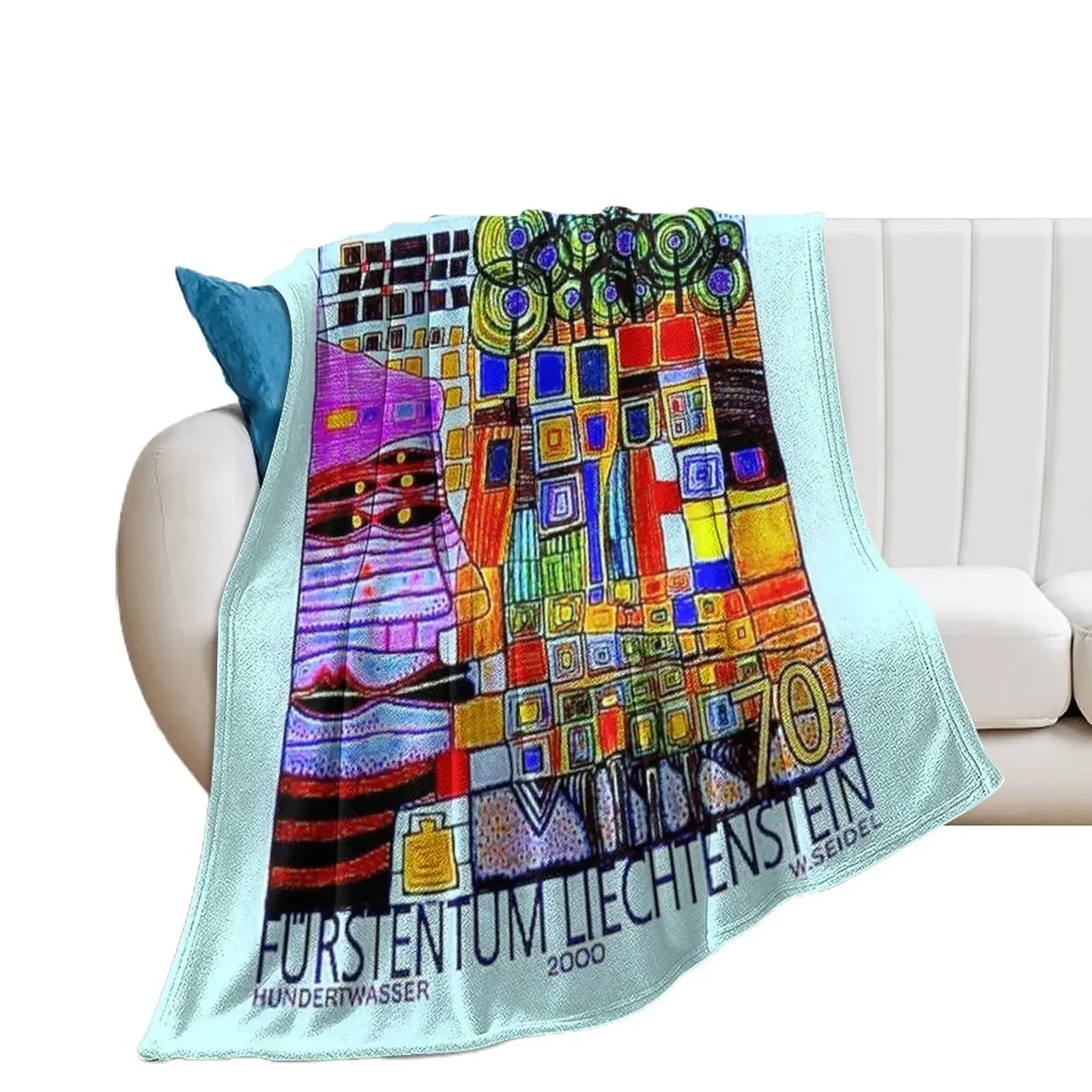 Hannover 2ooo postes 7o neon Throw Blanket Vintage blankets and throws warm winter Blankets