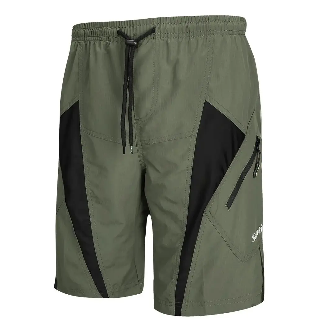 AliExpress Santic Men MTB Cycling Shorts 3D Coolmax Padded Loose Fit Downhill Bicycle Riding Bottoms