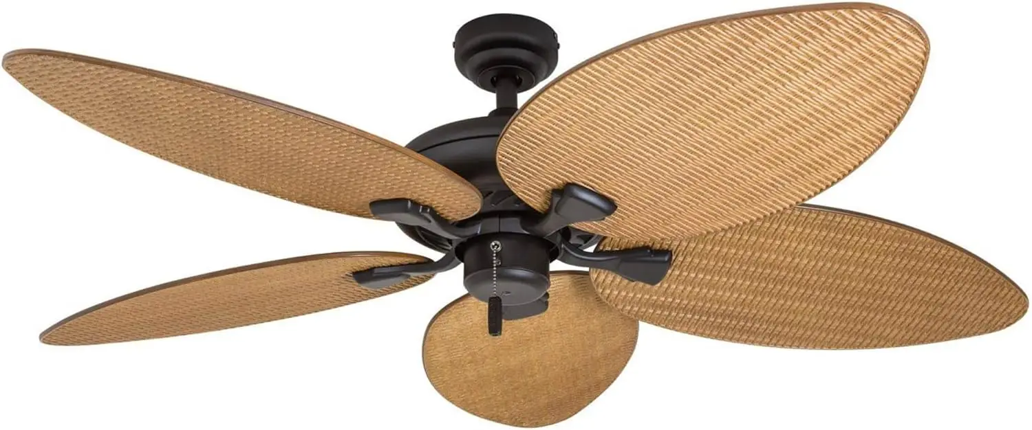 

Indoor Outdoor Ceiling Fan with No Light, Pull Chain, Three Mounting Option