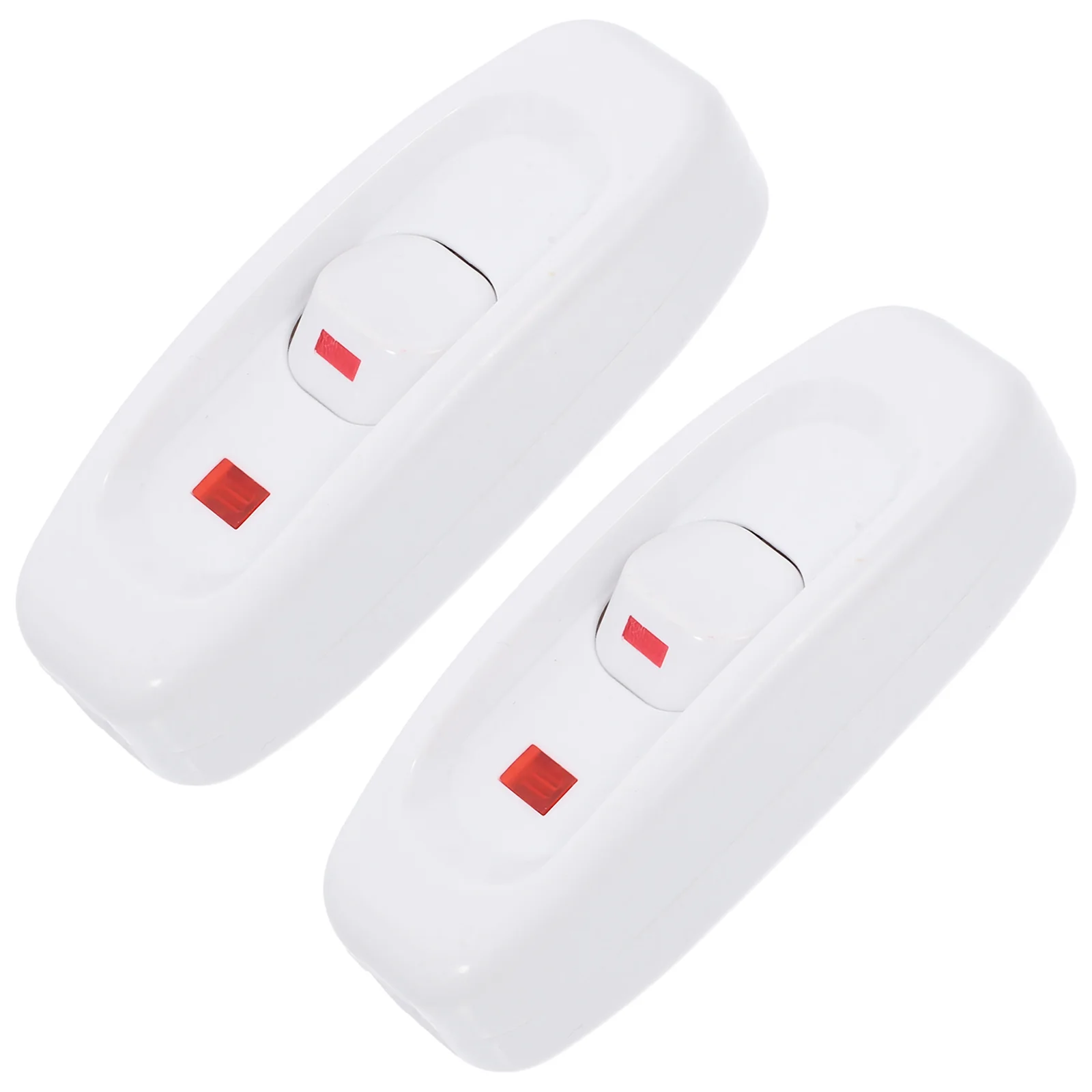

2Pcs Inline Cord Switches with Indicator Light Durable Push Button for Lamp Cord Replacement Home Lighting Fixtures