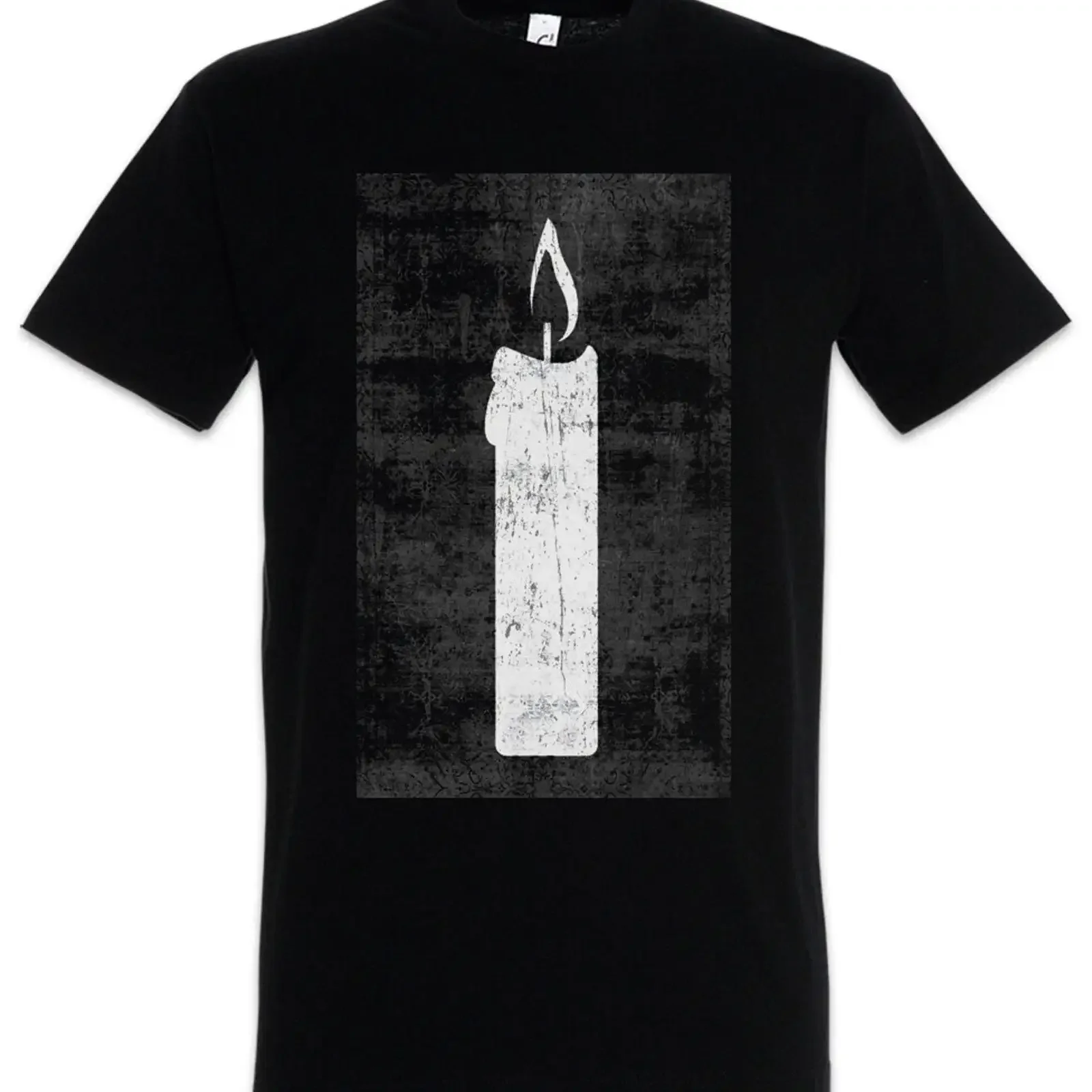 Tarot The White Candle T Shirt Card Cards Symbol Sign Logo Insignia vintage Washed Casual Slightly Comfortable Versatile