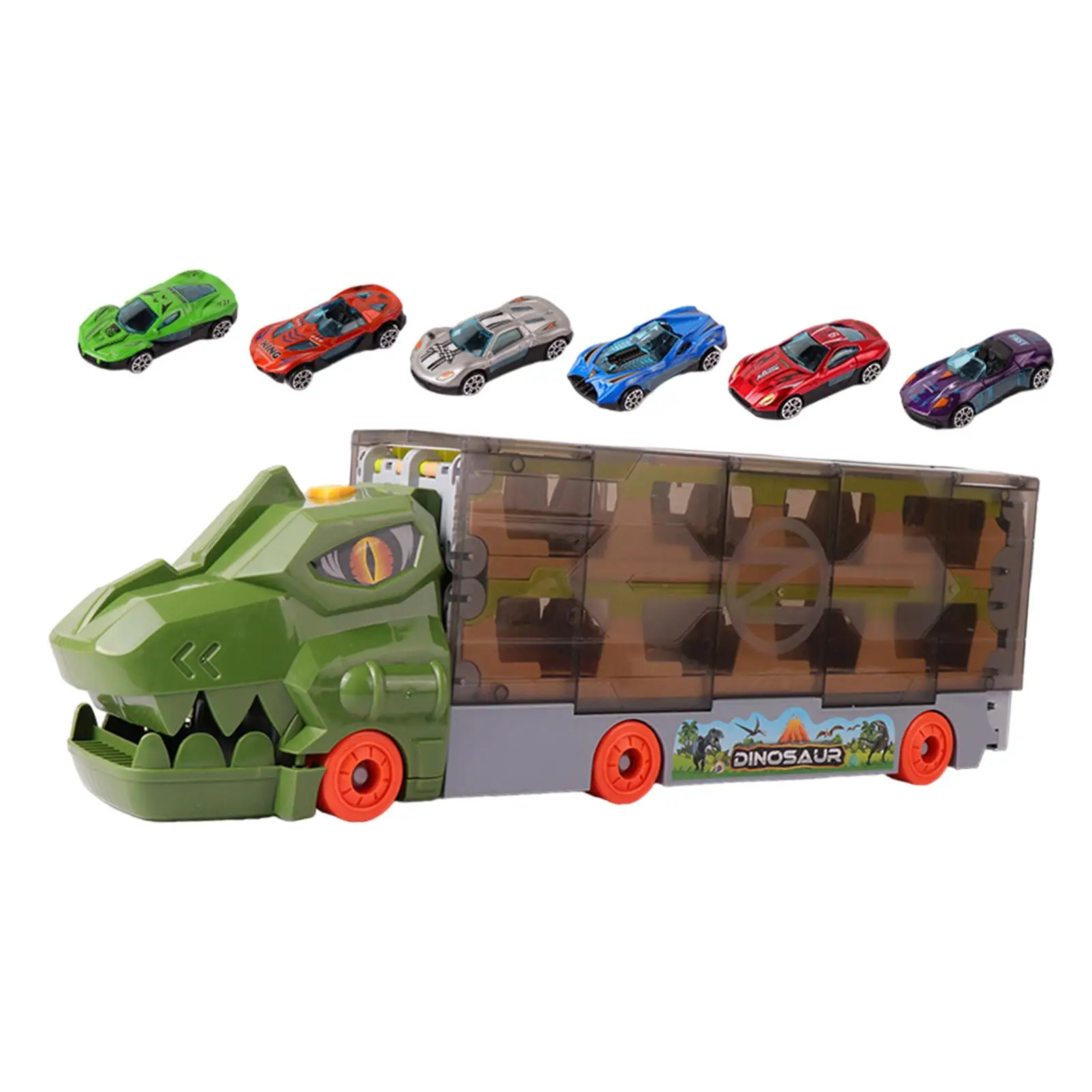 Transportvoertuigen Speelgoed Dinosaurus Racebaan Creatieve geschenken Vrachtwagen Transporter