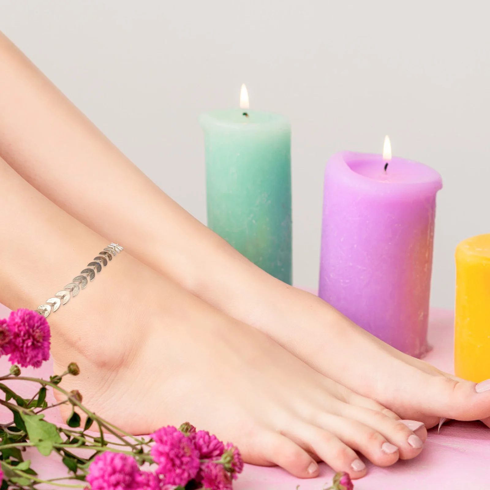 

4pcs Pearl Anklets Bohemia Style Multi-Layer Women Foot Chain For Beach Party Yoga Wedding Daily Jewelry Gift Accessory