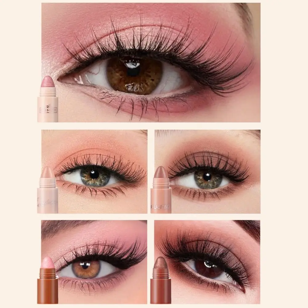 Nieuw 5-in-1 oogschaduwpotlood Hooggepigmenteerde matte oogschaduw Krijt Langdurige waterdichte oogschaduwstick Dames