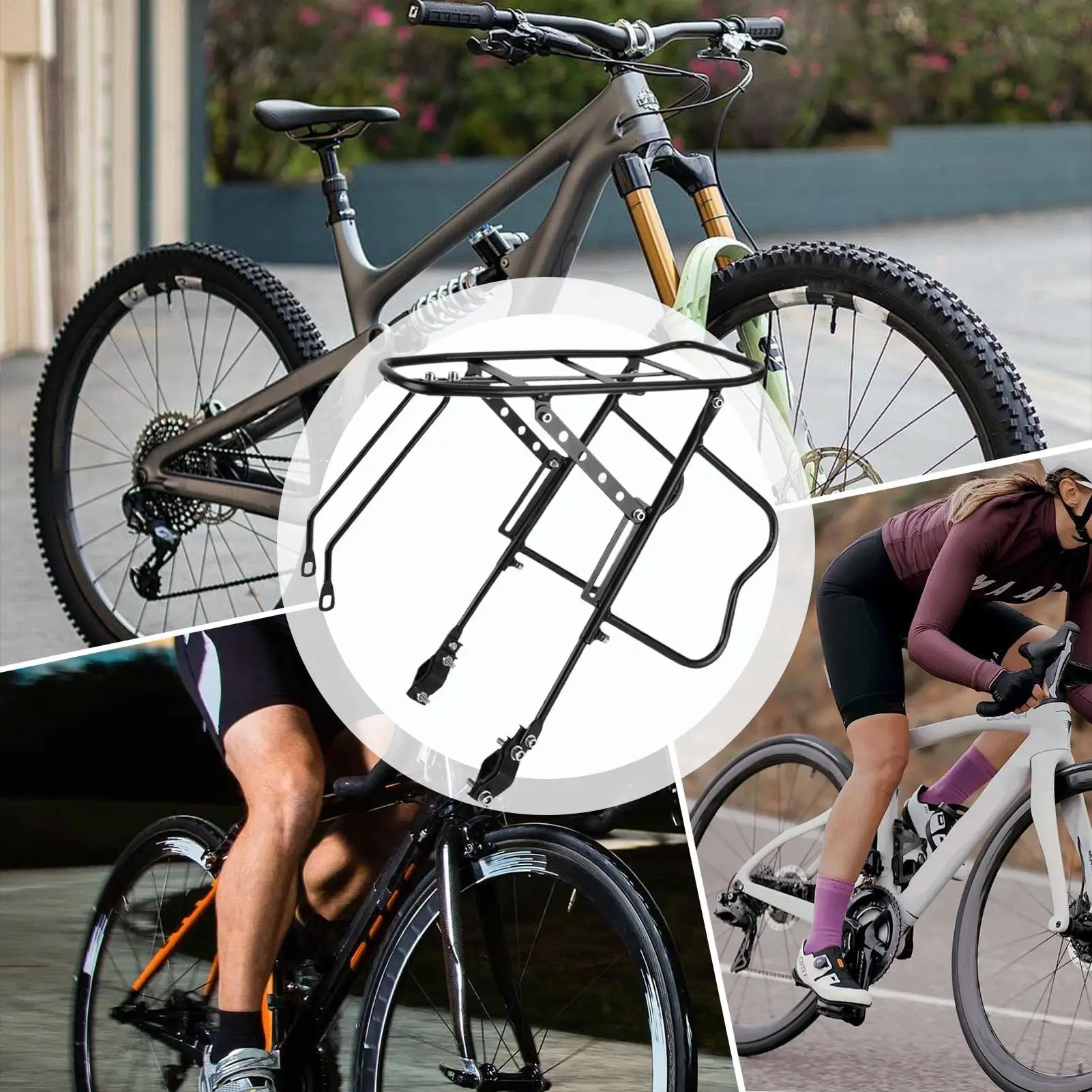 

Грузовой багажник для велосипеда, простая установка, прочный задний багажник для велосипеда, багажник для езды на велосипеде, горные велосипеды, переноска дорожных велосипедов