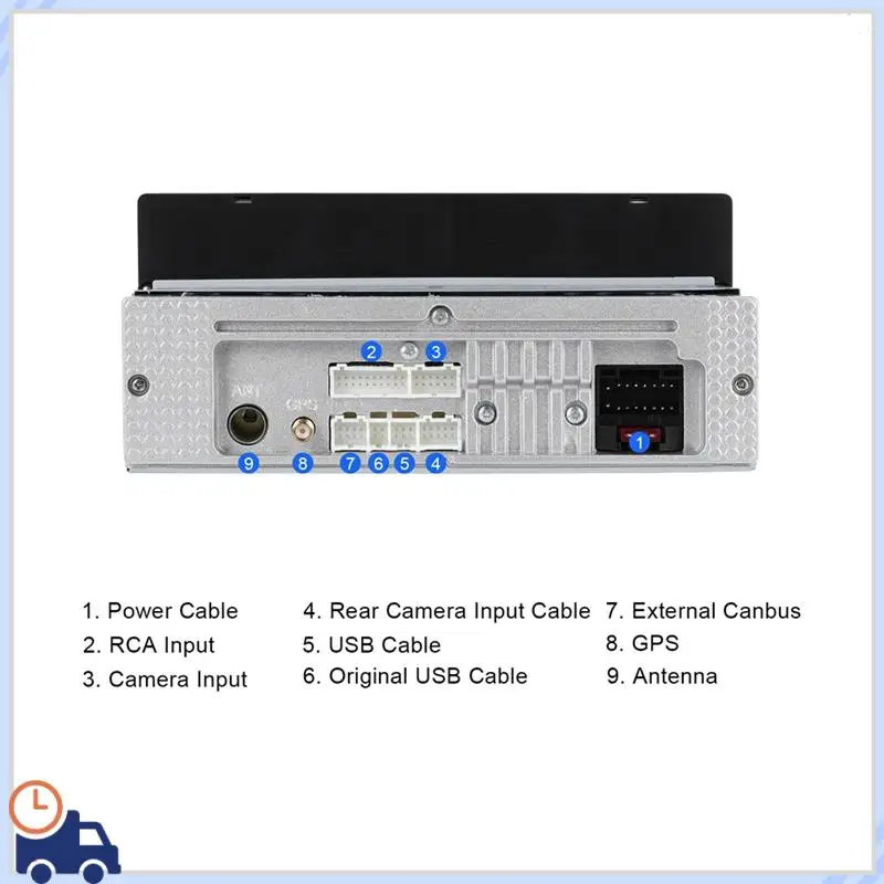 

Durable 6.9In Android13 Car Radio 2G+64G GPS Stereo Black WIFI Bluetooth Carplay Android Auto FM/RDS Car Stereo