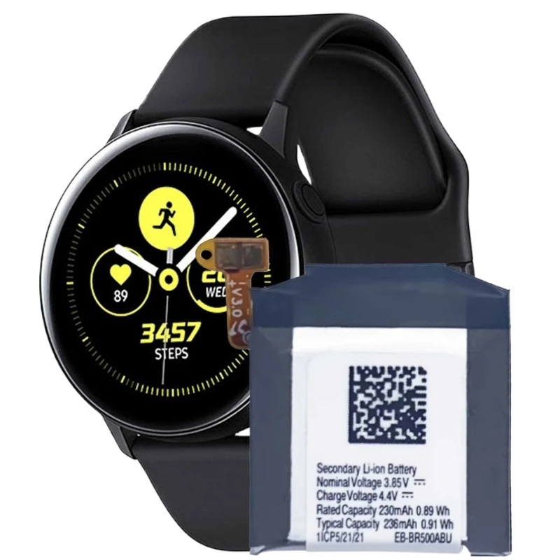 EB-BR500ABU بطارية 3.85 فولت 236 مللي أمبير لساعة سامسونج جالاكسي اكتيف SM-R500 ساعة ذكية العلامة التجارية الجديدة عالية الجودة