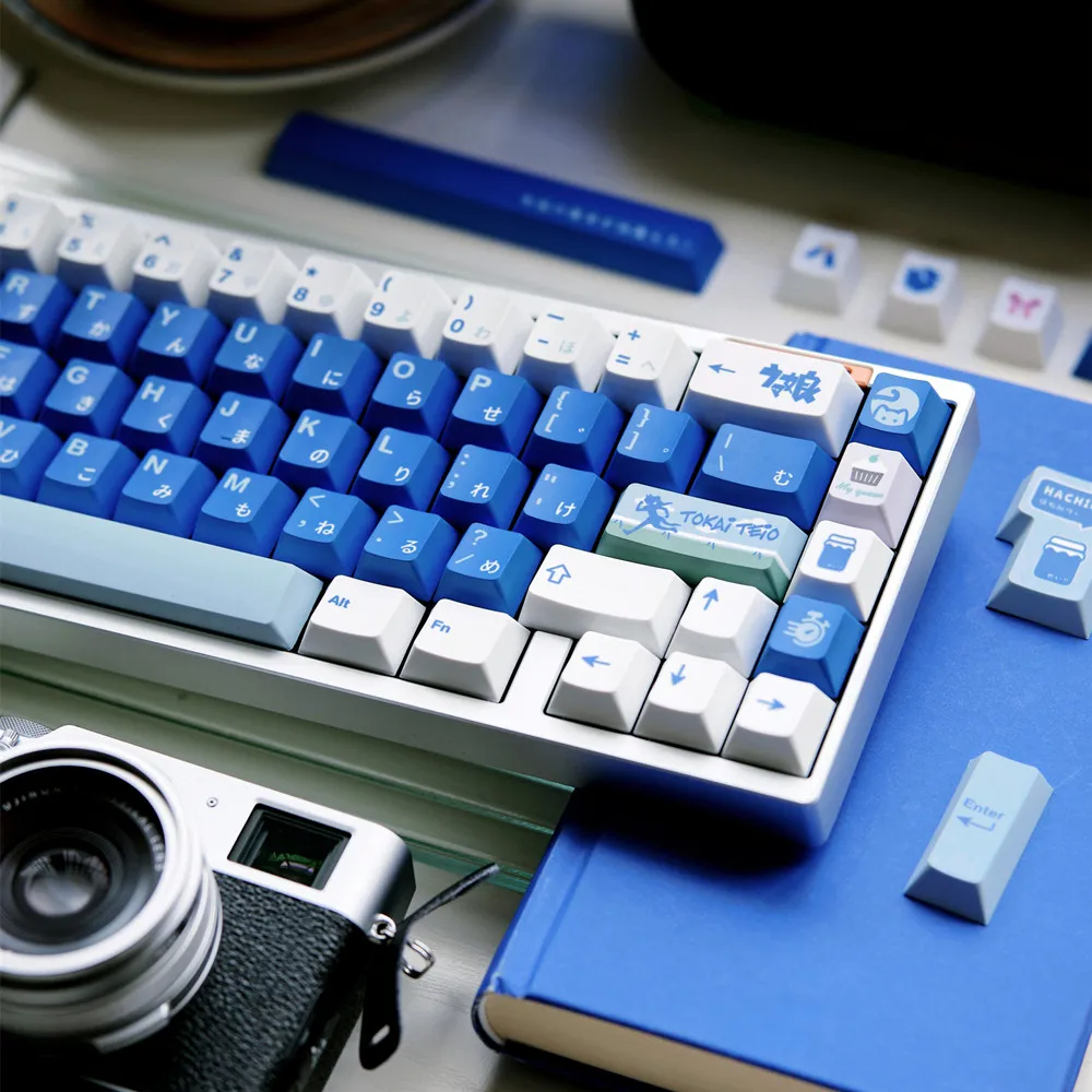 DYE FITISH 142 Keys PBT Cat Keycaps Cherry Profile Anime Theme DYE Sub ISO Enter 1.5mm Thick For Mx Switch Mechanical Keyboard