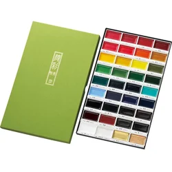 Kuretake GANSAI TAMBI 12/36/48 Watercolor Paint Set Mc20 Professional Grade for Artists and Crafters AP-Certified Made in Japan