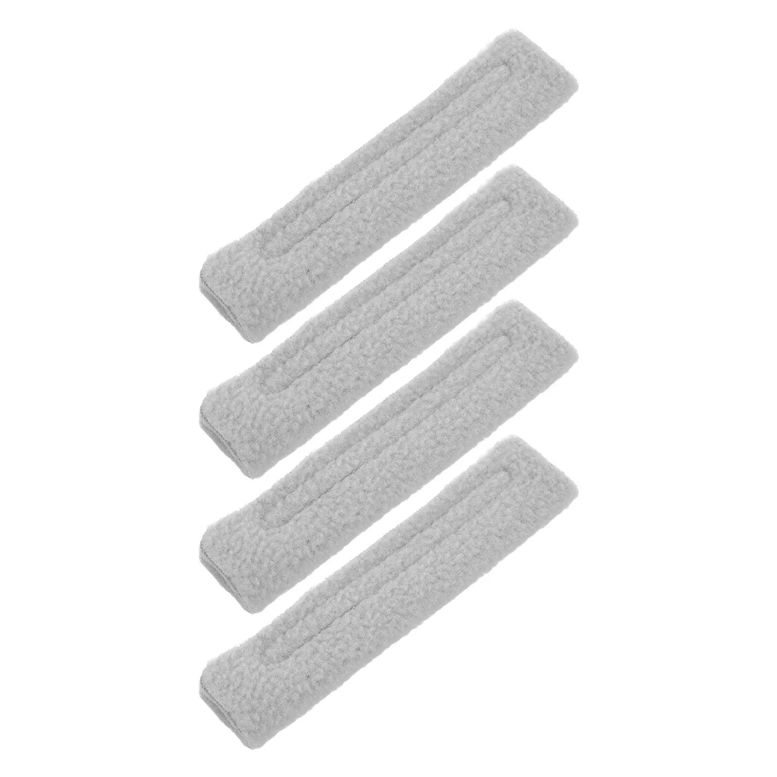4Pcs Nasal Tubing Ear Protectors Soft Grey Fleece Pads Oxygen Cover for Tubing Anti Indentation Pads for Home Hospital Oxygen