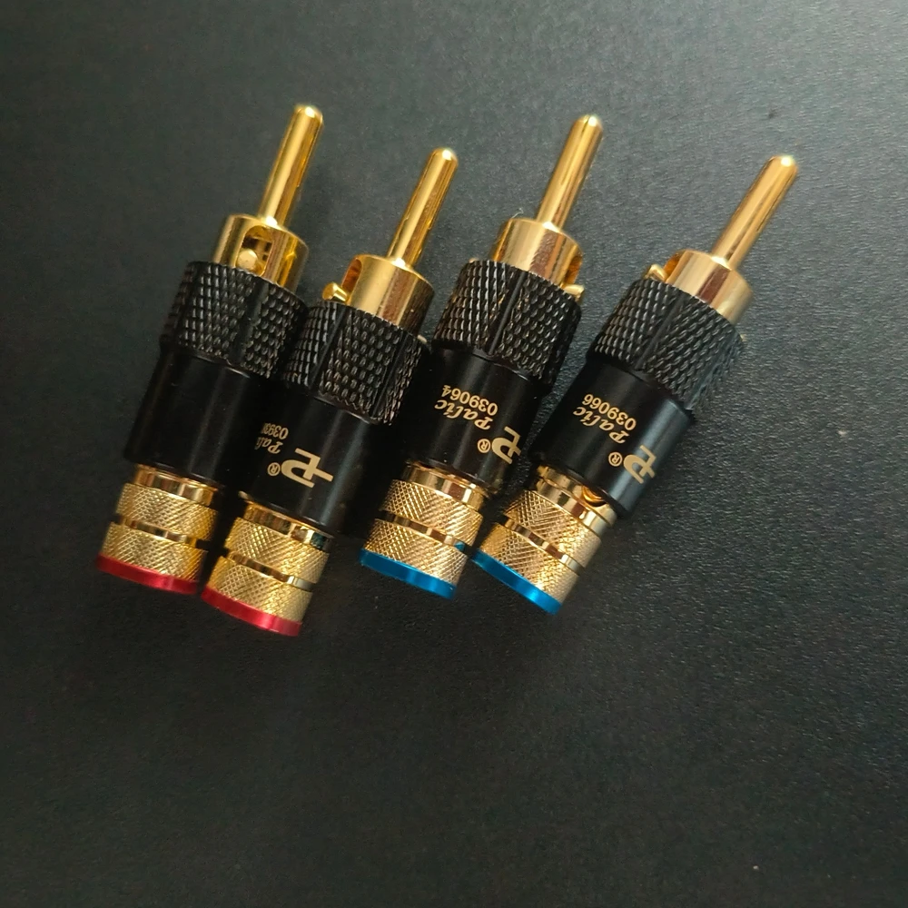 4 Stück High-End Neue Kupfer-Bananenstecker für Lautsprecherkabel, HiFi-Audio-Verstärker, CD-Player, DVD, VCD, Lautsprecherkabel-Verbinder – Detail 2