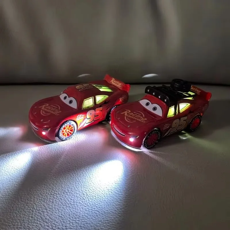 Cartoon Disney Lightning Mcqueen Autos Legierung Auto Original Modell Mit Beleuchtung und Musik Zurückziehen Mcqueen Auto Modell Set Spielzeug Geschenk