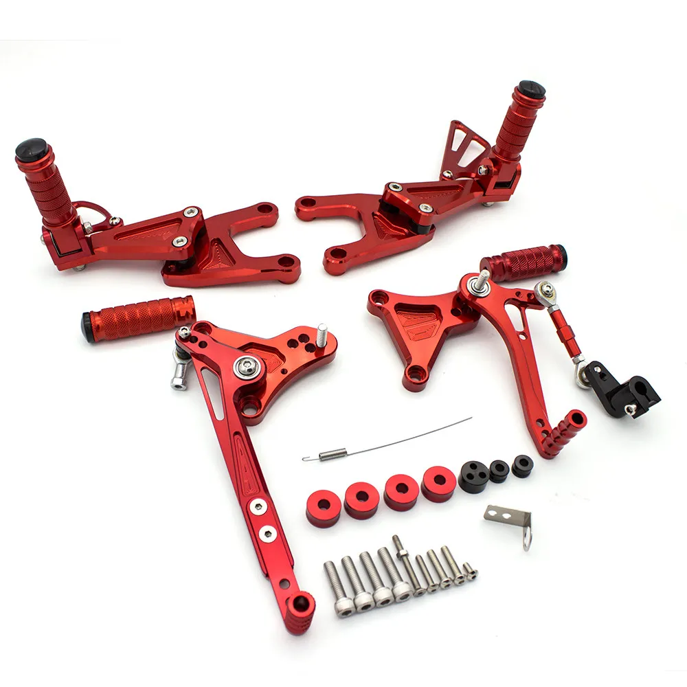 

For Benelli TNT125 TNT135 2016-2023 2020 2019 2018 2017 2016 Motorcycle Rearset Footrests Footpegs Foot Rests Pegs Rear Pedals