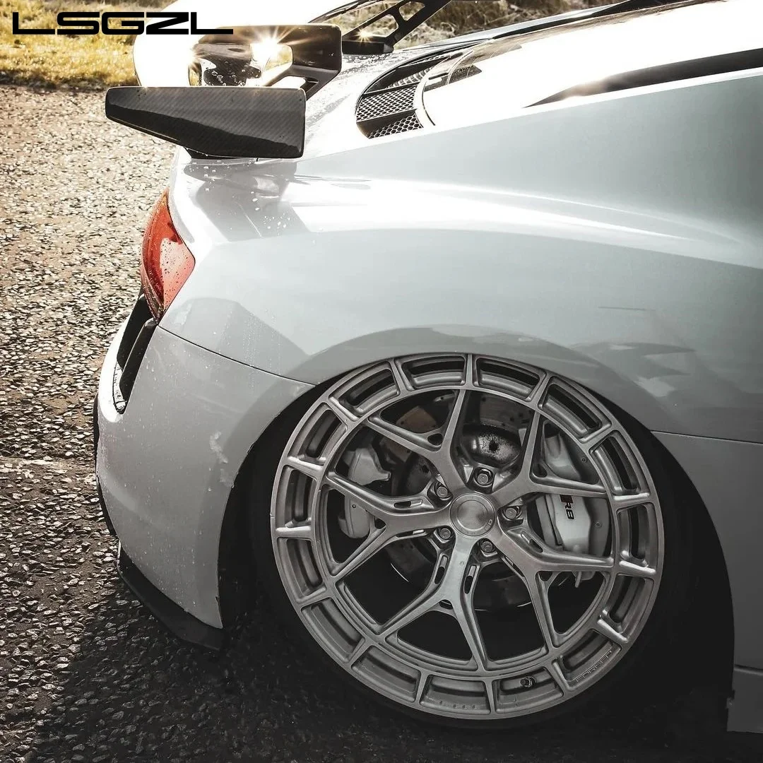 LSGZL Ring with Spoke Forged Alloy Monoblock Wheel 16 17 18 19 20 21 22 Inch Wheel for BMW Urus C8 Mercedes 5x120 5x114.3 5x130