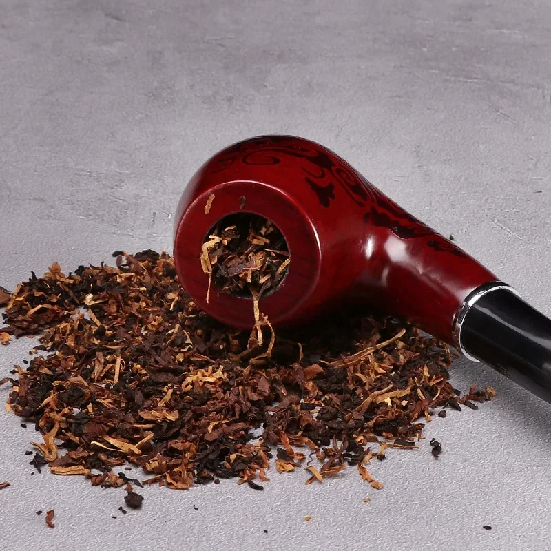 

Wooden Tobacco Pipe Retro Tobacco Filter Pipe Wood Bent Smoking Filter Tobacco Smoking Wood Pipe Smoking Gift