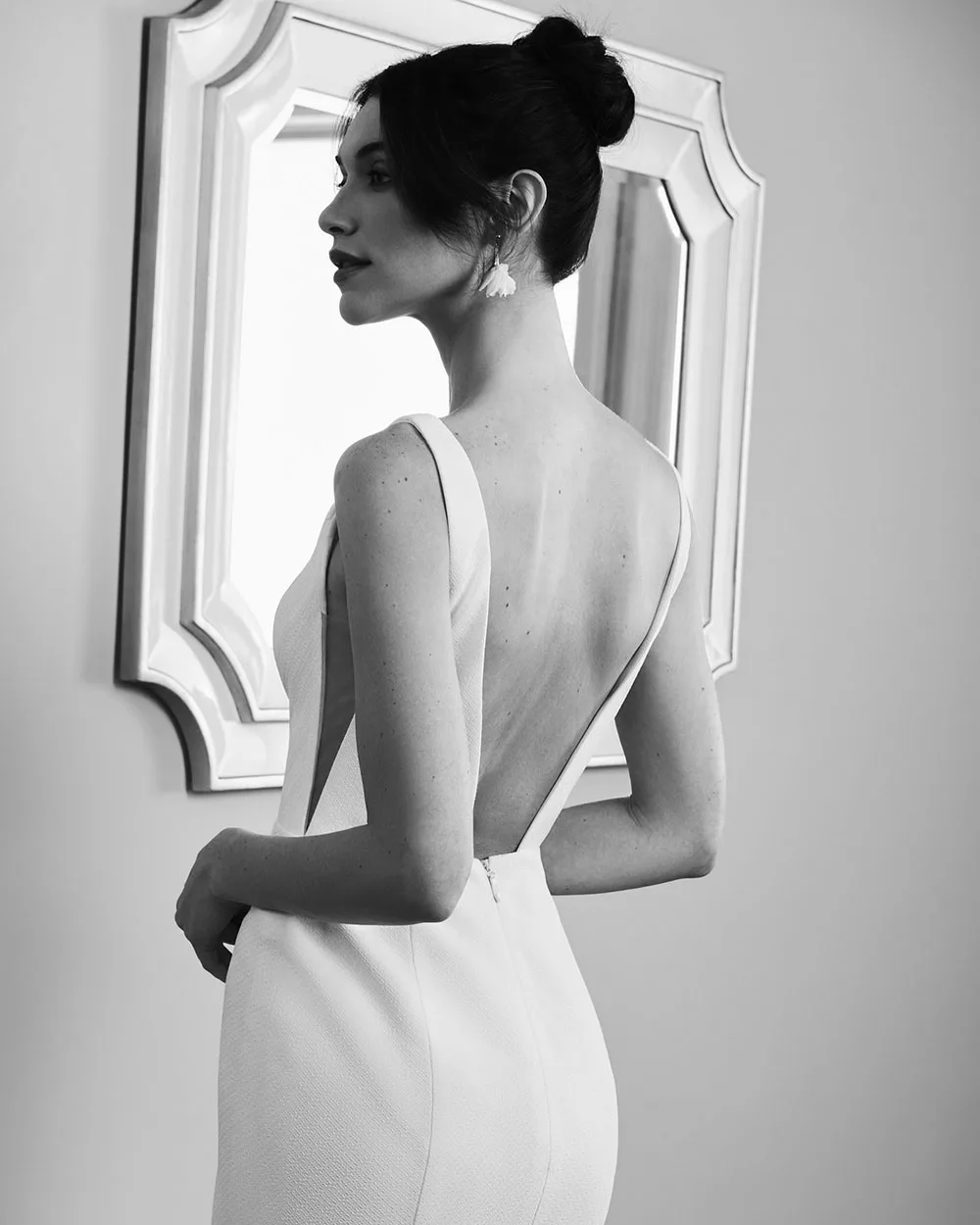 우아한 인어 웨딩 드레스 여성 2025 v-목 섹시한 백 레이스 신부 가운 사용자 정의 Vestidos De Novia 간단한 신부 드레스