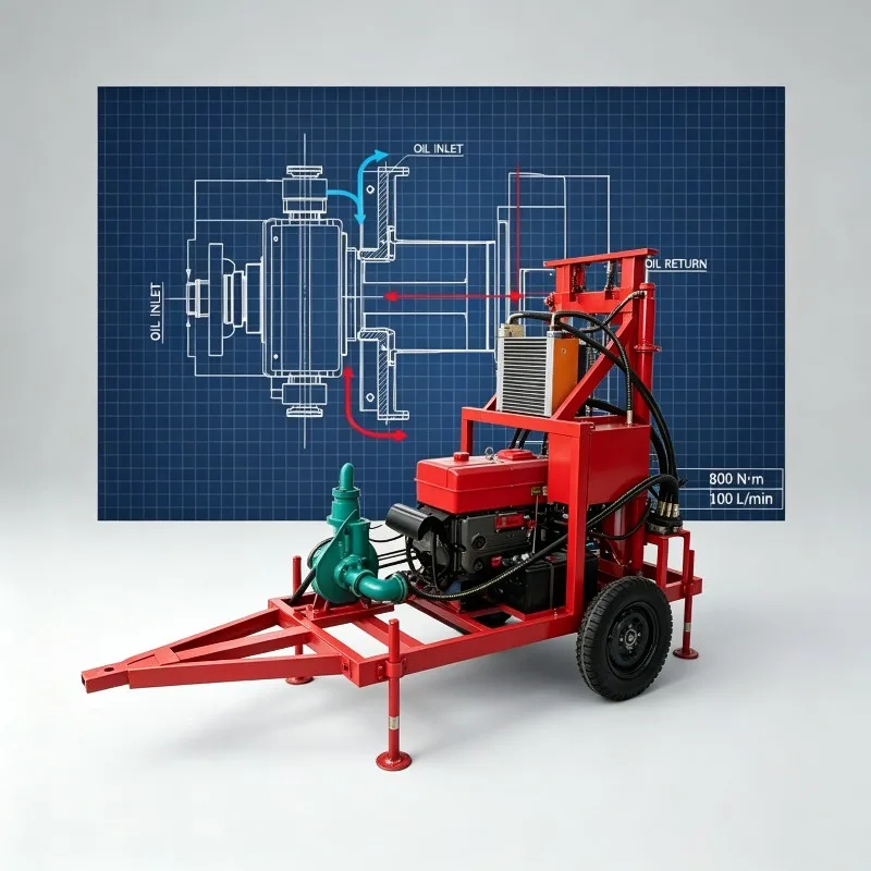 30m 50m 100m Small Water Well Drilling Machine Compact Portable Borehole Drill Rig for Home Farm and Geological Exploration