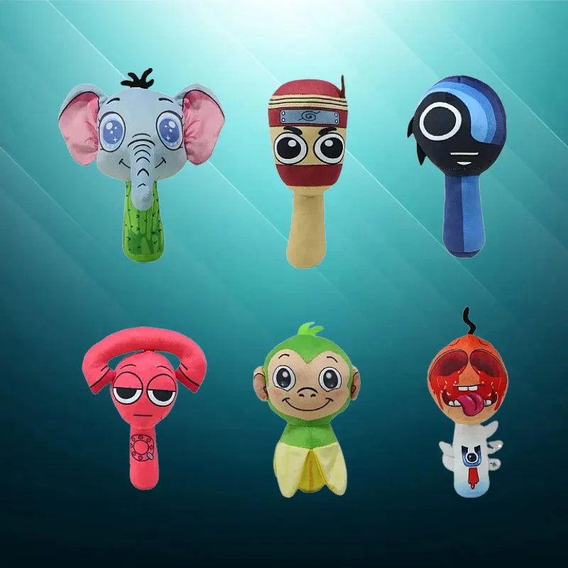 

Sprunki Orange Family Box, плюшевые игровые игрушки, милая ритм-коробка Shan Hai Jing для детей, подарок на день рождения, Рождество, детские куклы