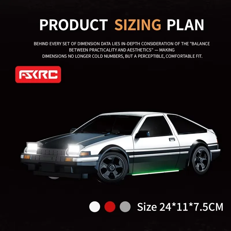 ドリフトRCカー 4x4 ハッチバック おもちゃ 1:18 AE86 レーシングカーモデル ジャイロEPSシミュレーション搭載 翻転ランプデザイン 子供向け誕生日プレゼント
