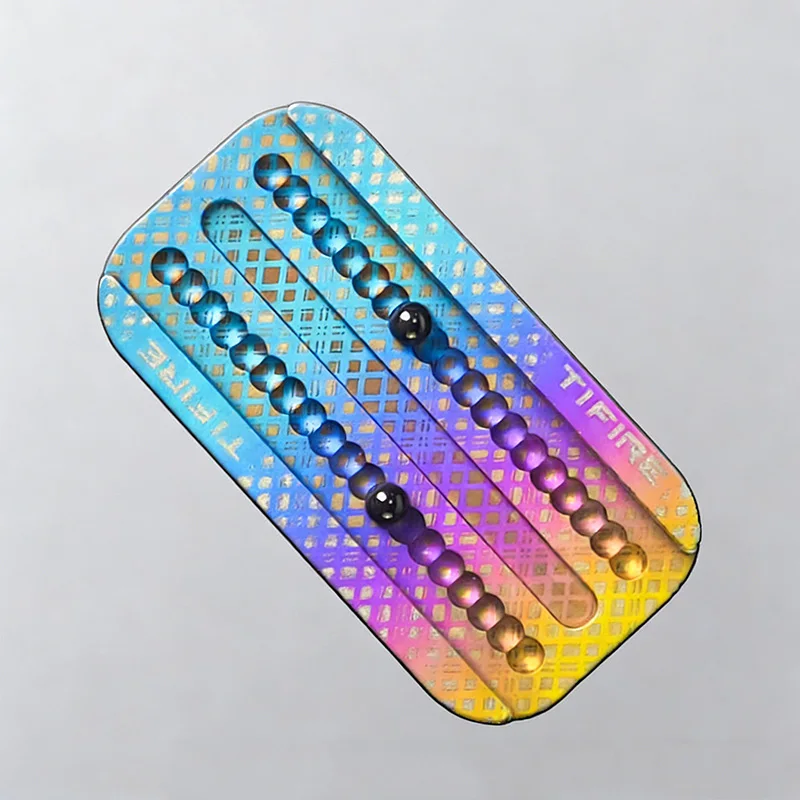 TIFIRE EDC クール カラフル フィジェット スライダー チタン合金 ディンディン プッシュ スライダー オフィス ストレス解消おもちゃ ADHD 抗不安 フィジェットおもちゃ