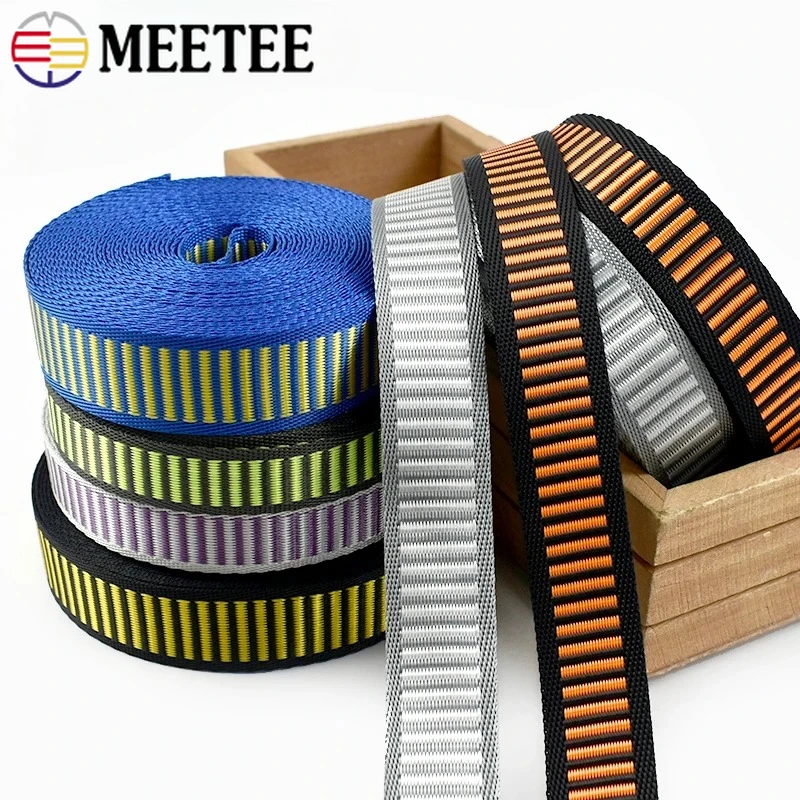10Meters 15/20mm Nylon Reflective Webbing Strap Pet Collar Safety Band Backpack Bias Binding Decorative Braid Sewing Accessories