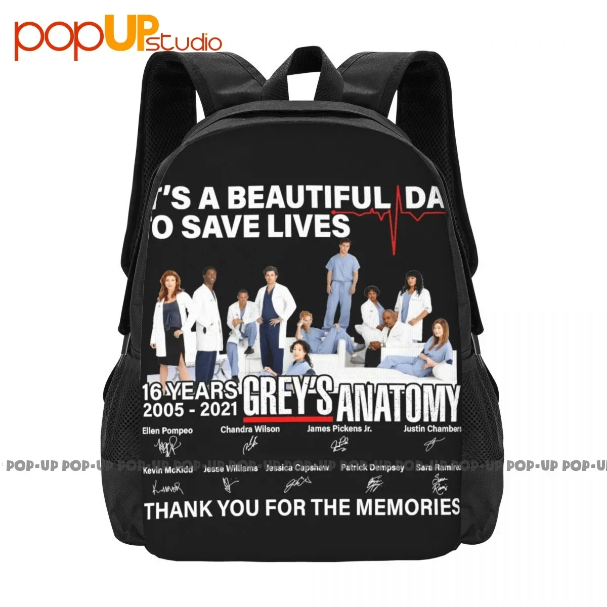 Greys Anatomy Its A Beautiful Day To Save Lives Backpack Large Capacity Newest Schoolbag Bags For Travel