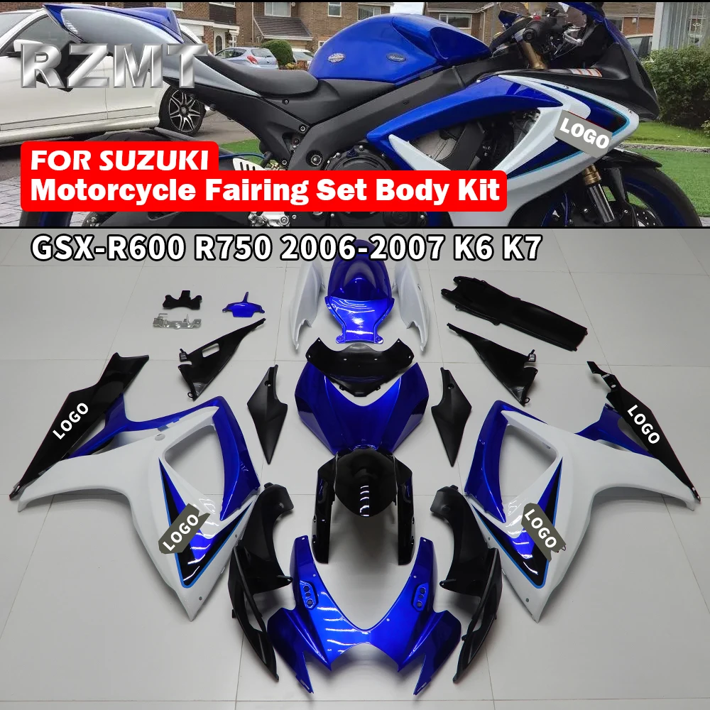 Motorrad Verkleidung Set Body Kit Für Suzuki GSXR 600 750 GSXR 750 K6 K7 Dekoration Kunststoff