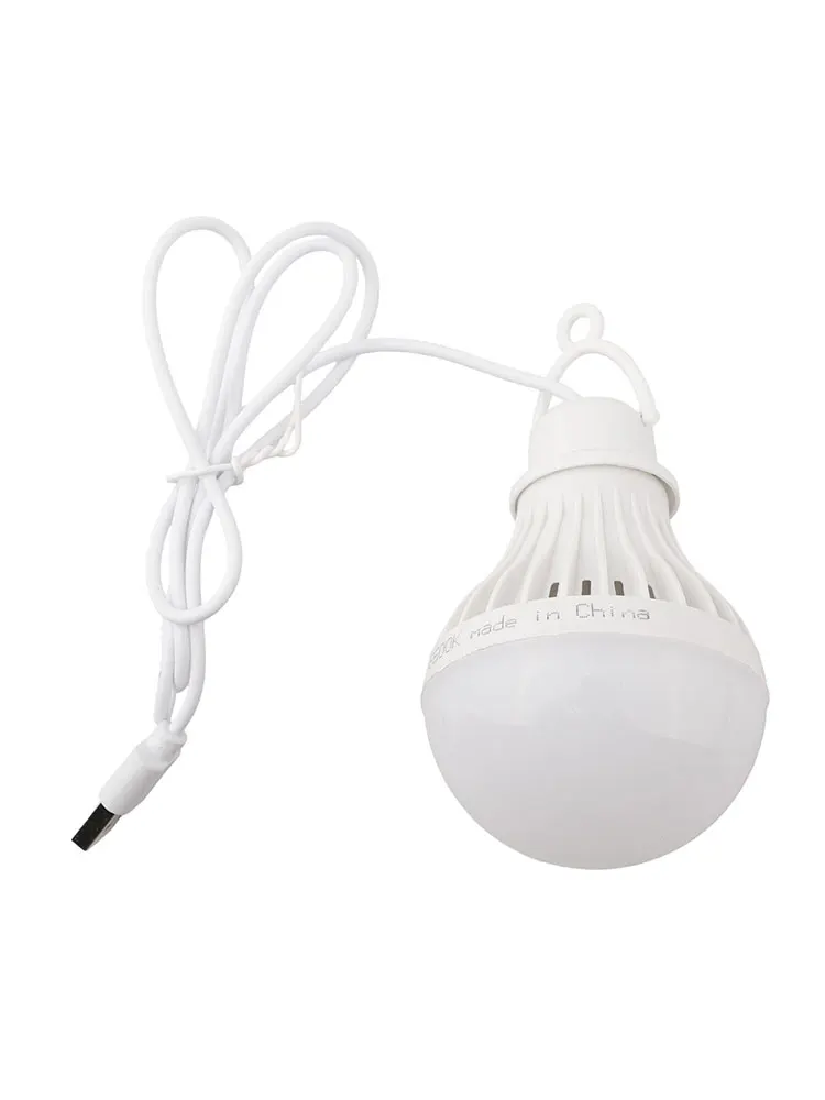 5 V 5 W Outdoor USB LED Lamp Bulbs High Brightness Light Hook Up Camping Fishing Portable Lantern Night Lights