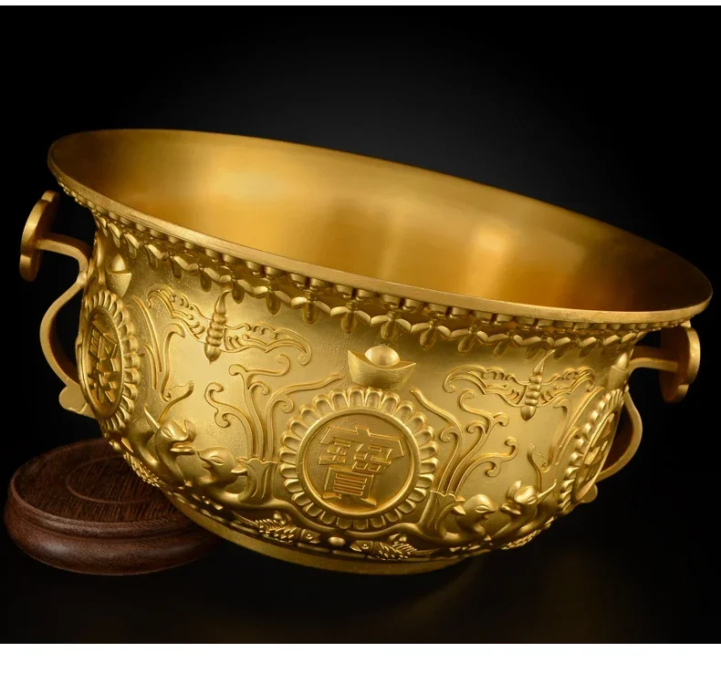 SHUN Cornucopia زخرفة غرفة المعيشة beckons 2024 جرة أرز نحاسية