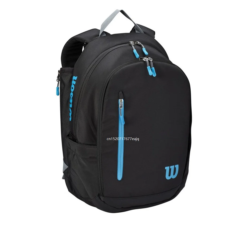 Wilson Ultra Tennis Backpack Multi functional Large Capacity Black/Blue Double Shoulder Tennis Bag - Image 3