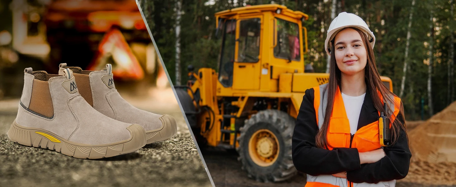 Fabrikqualität Herren-Sicherheitsschuhe Komfortable Herren-Arbeitsschuhe Unzerstörbare Durchstichsichere Leichte Outdoor-Arbeitsstiefel – Detail 3