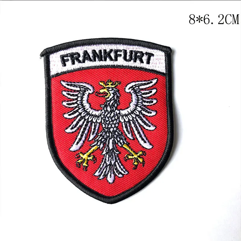 Hemming Adhesive Cloth Sticker Armband Austrian Double-headed Eagle German Frank Appliques Pride Moto Patch
