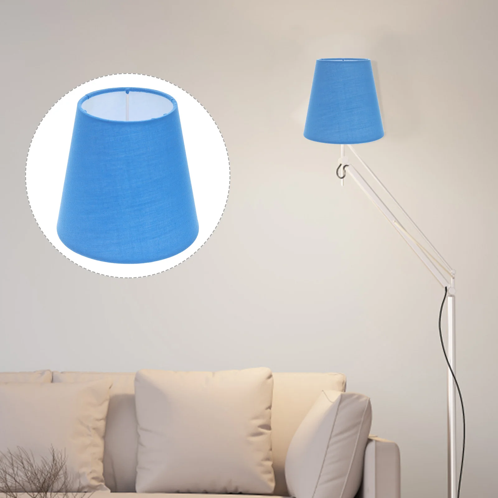 

Chandelier Shade Lampshade Blue Holder for Lampshades Large Hanging Household Candlestick