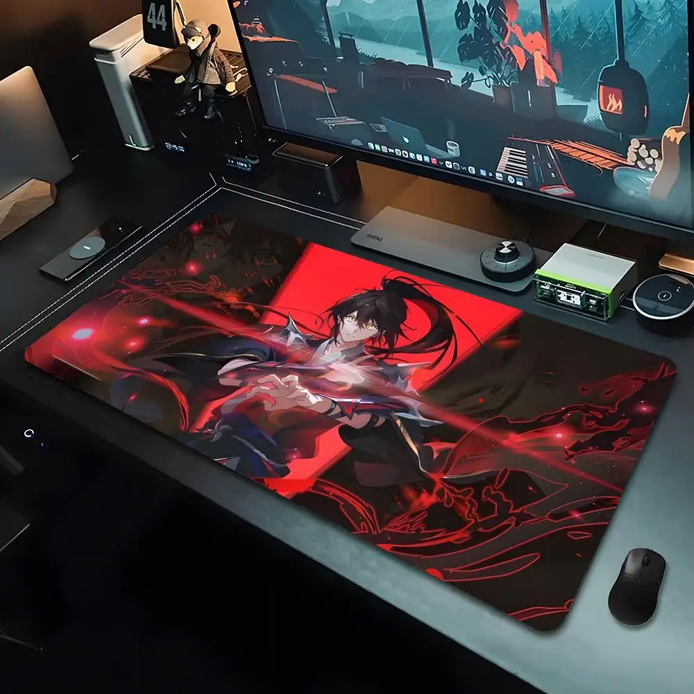 

Коврик для мыши с изображением аниме-персонажа T-tower of God, большой игровой коврик с утолщенной кромкой, утолщенный коврик для компьютерной клавиатуры, настольный коврик