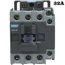 CHINT NXC-32 32A LC1D AC Contactor CJX2-3210 3201 NO NC LC1 DIN Rail Mount Electric Power Contactor AC 24V 36V 110V 220V 380V