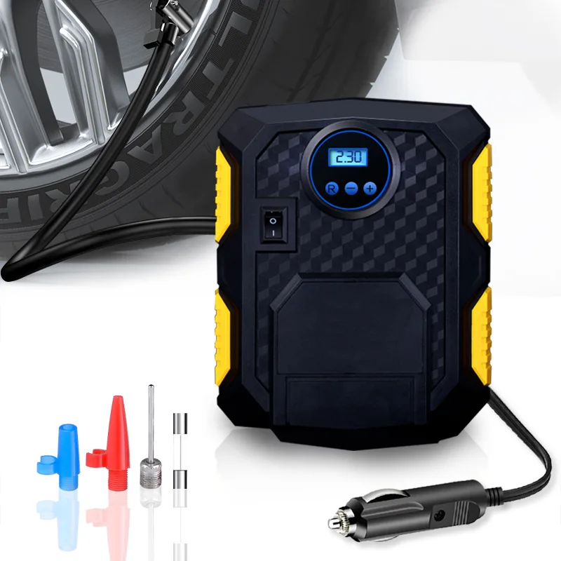 Portable Automobile Air Compressor Digital Tire Inflation Pump LED Lamp Tire Compression Pump Compressor For Car Motorcycle