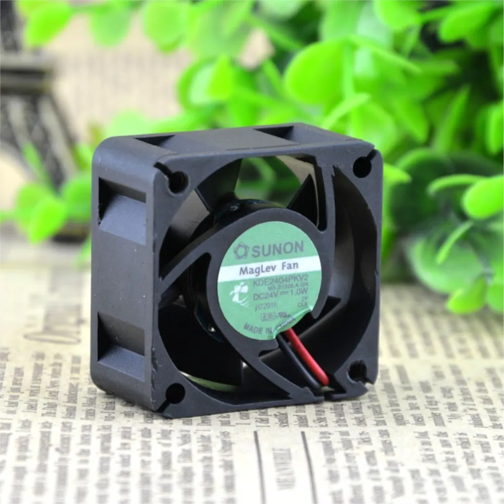 for Sunon 40mm 24V 0.8W KDE2404PKV2 3-Wire Cooling Fan, Low Noise 4020 Cooler - Image 2