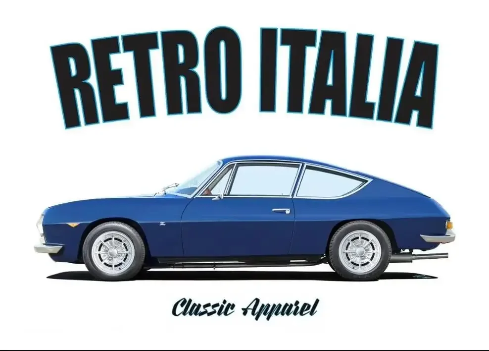 Lancia Fulvia Zagato T-Shirt Retro Italia Classic Car. Italian Mens T Shirts Fashion  Men Harajuku Hip Hop Brand Mens Tees