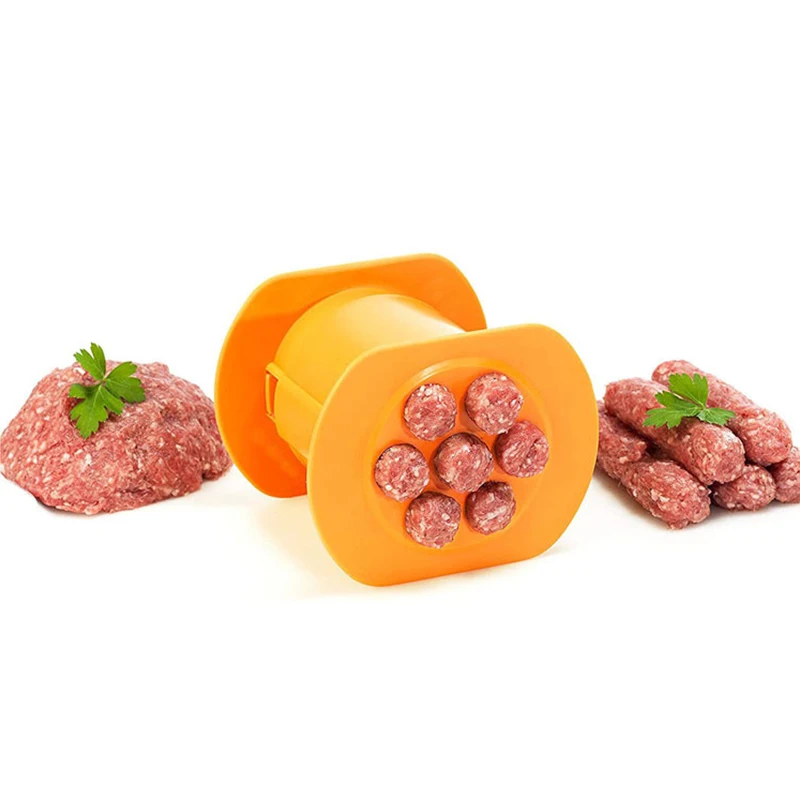 One Press Cevapcici Kitchen Tools Meat Strip Squeezer Meat Sausage Hot Dog Maker Meatball Rapid Prototyping Kitchen Diy Gadget