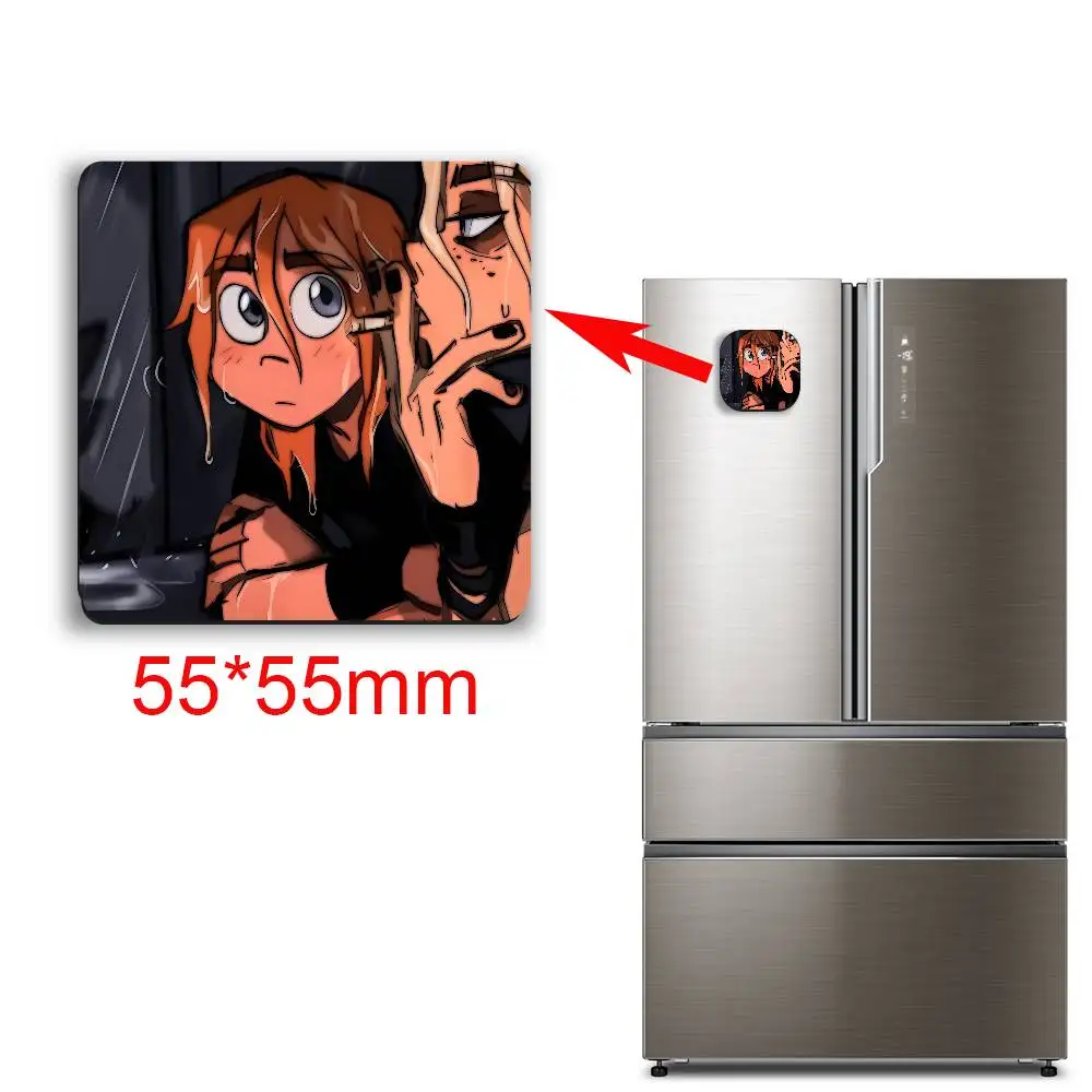 Popular and healing animation Metal Family Magnetic Sticker Fridge Magnets No Falling Off Fit for Refrigerators All Metal