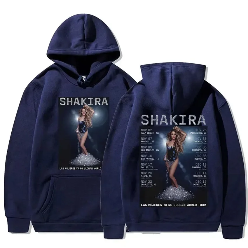 Shakira Las Mujeres Ya No Lloran 2024 World Tour Hoodie Men Women Fashion Aesthetic Sweatshirts Casual Fleece Hoodies Streetwear