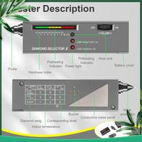 (NEW) Diamond Tester Pen, High Accuracy Jewelry Diamond Tester+60X Mini LED Magnifying, Professional Diamond Selector