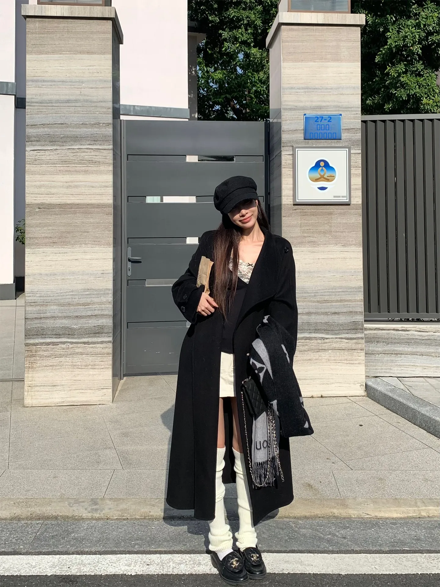 

Handmade Double-Faced Woolen Coat Women's Midi Length Ele Outerwear Casual Sle Alaan Aeement Fheer Pure Online S