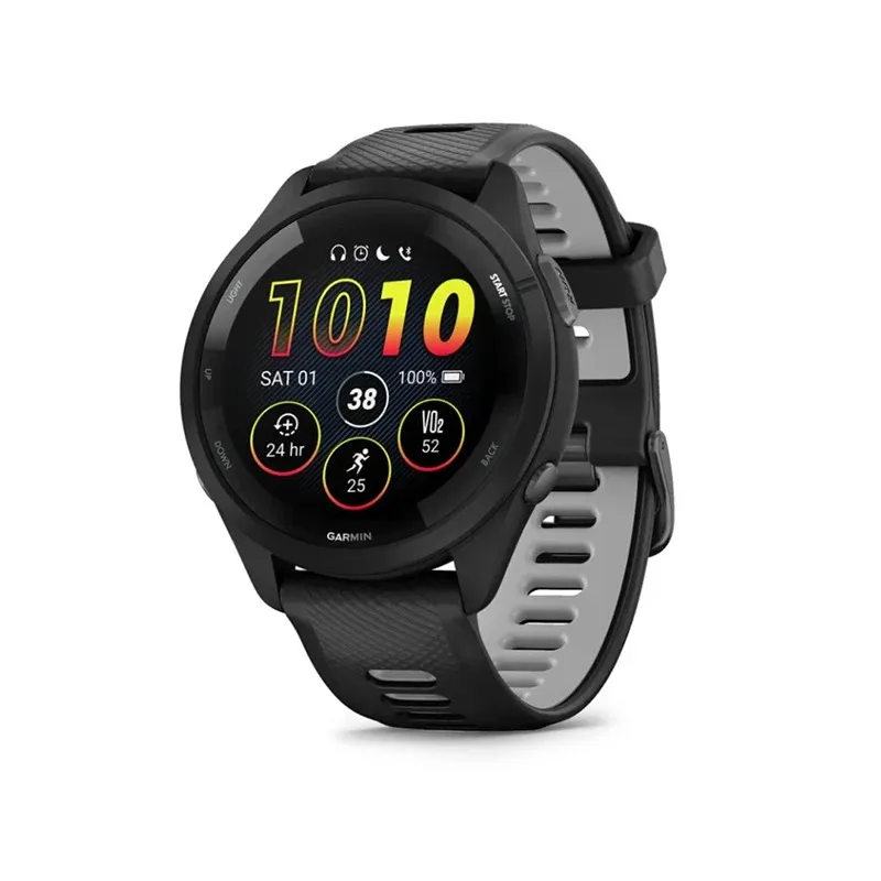 Garmin Forerunner 265 GPS-Sportuhr, AMOLED-Display, Schlaf- und Herzfrequenzüberwachung, Pulsoximeter, Smart für Läufer, Pl