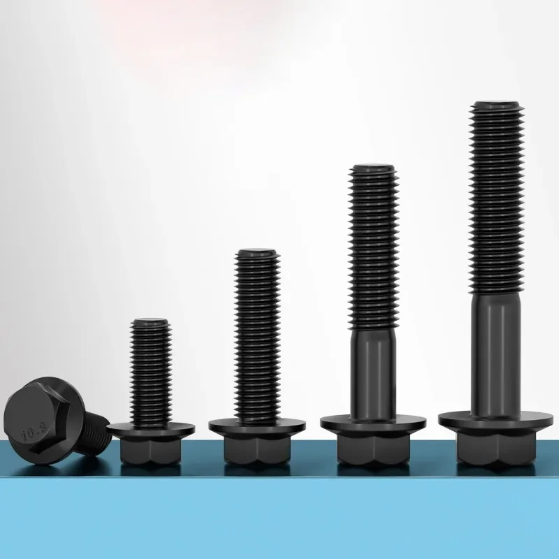 10 قطعة 10.9 الصف M6 M8 شفة عرافة رئيس البراغي مسامير مسدس شفة البراغي لآلات السيارات دراجة نارية سيارة استبدال عدة