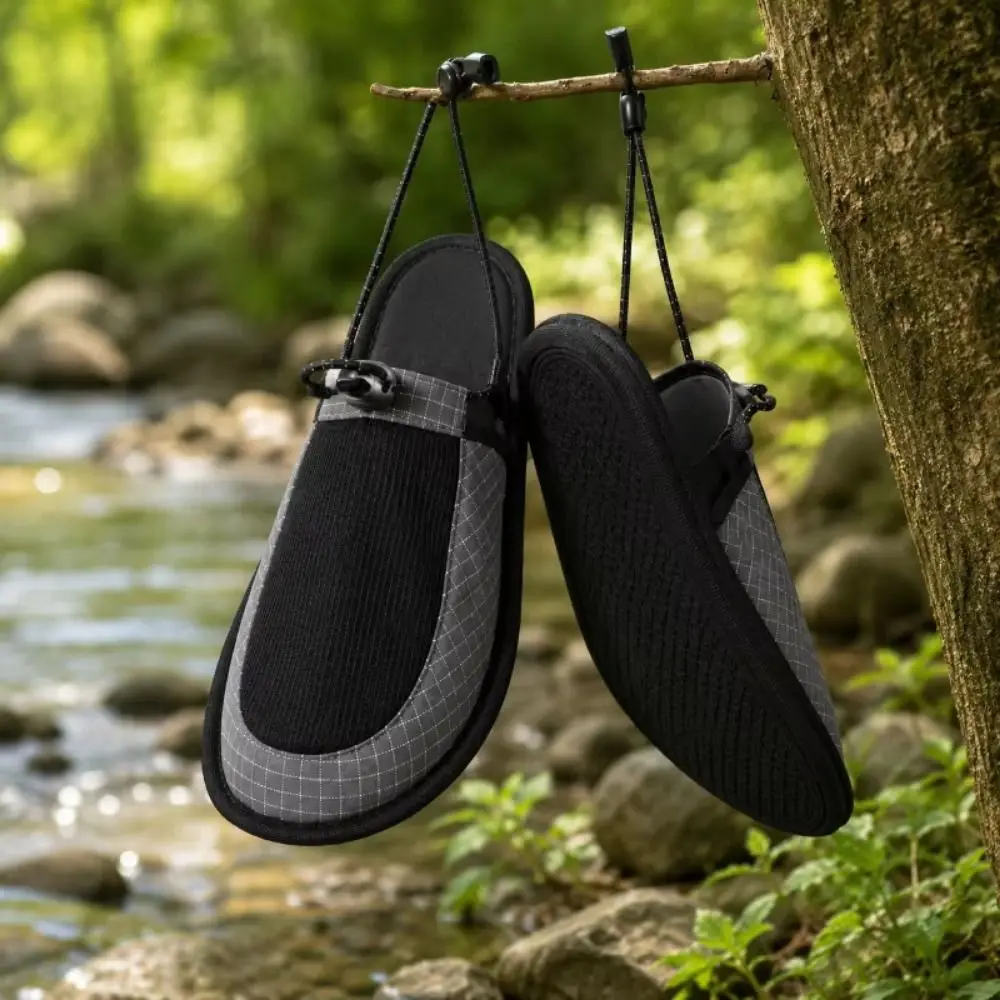 Compact Foldable Water Slippers Quick Dry Portable Outdoor Wading Shoes Ultra Light Breathable Camping Footwear Beach